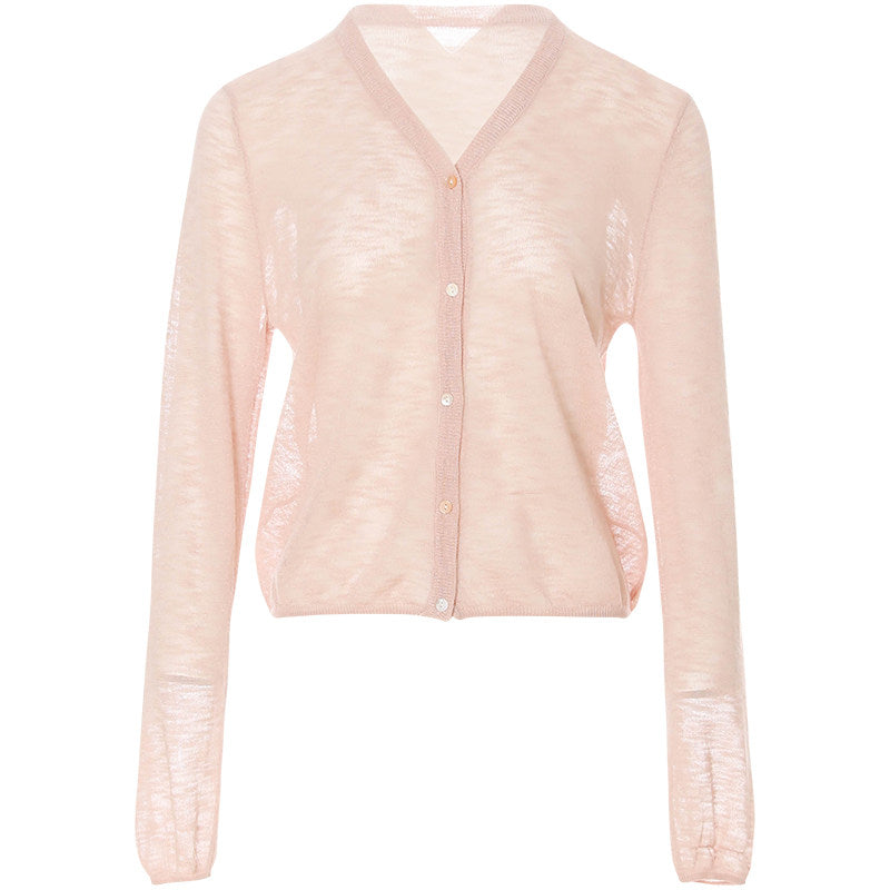 Elise French Vintage V-Neck Cardigan
