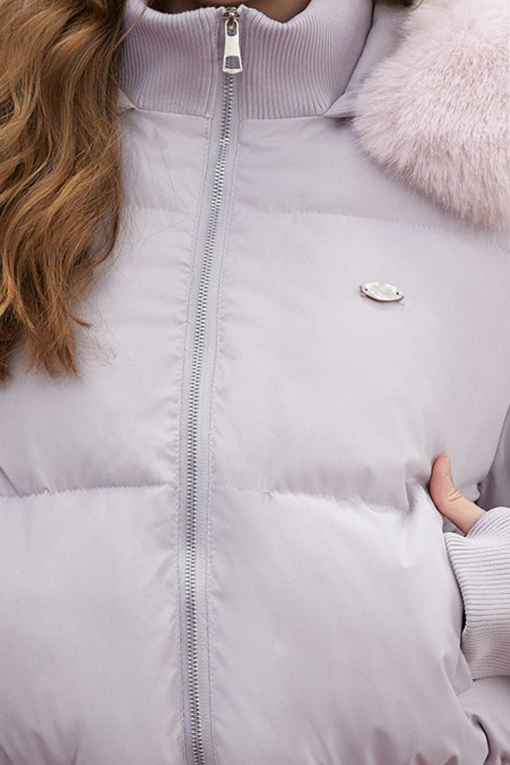Fur Collar Short Puffer Jacket