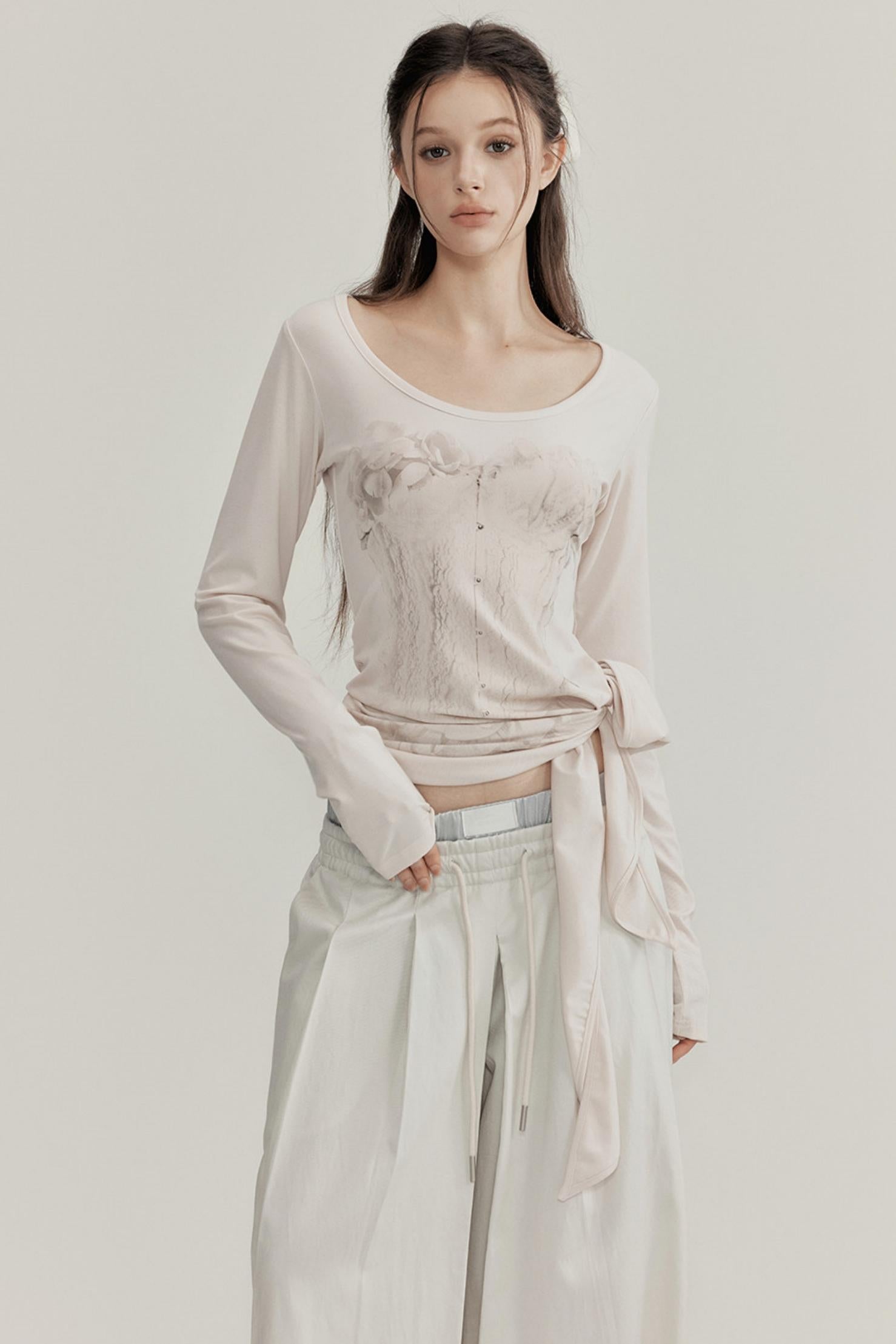 Sculptural Corset Lyocell Top