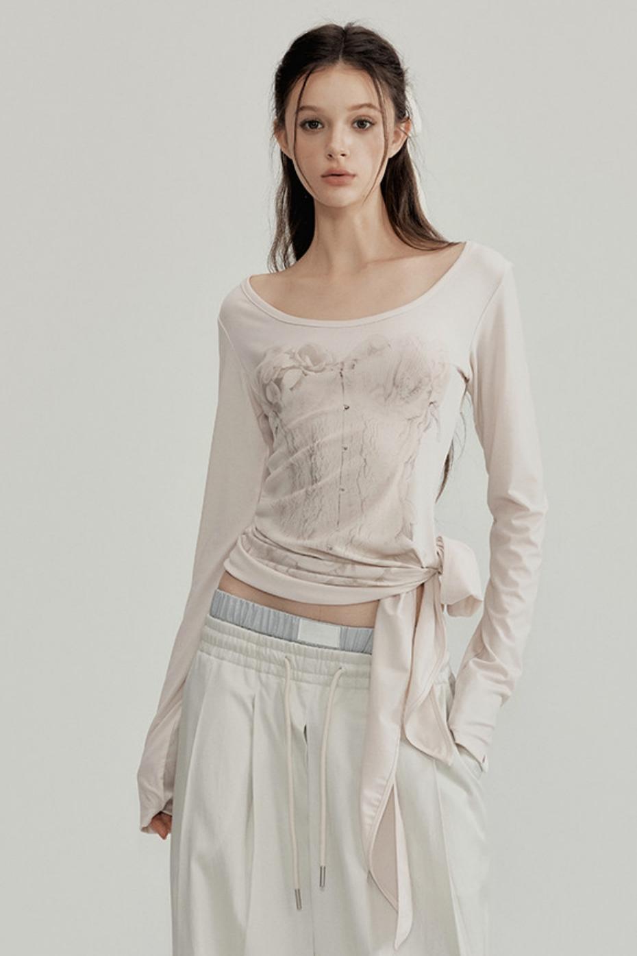 Sculptural Corset Lyocell Top