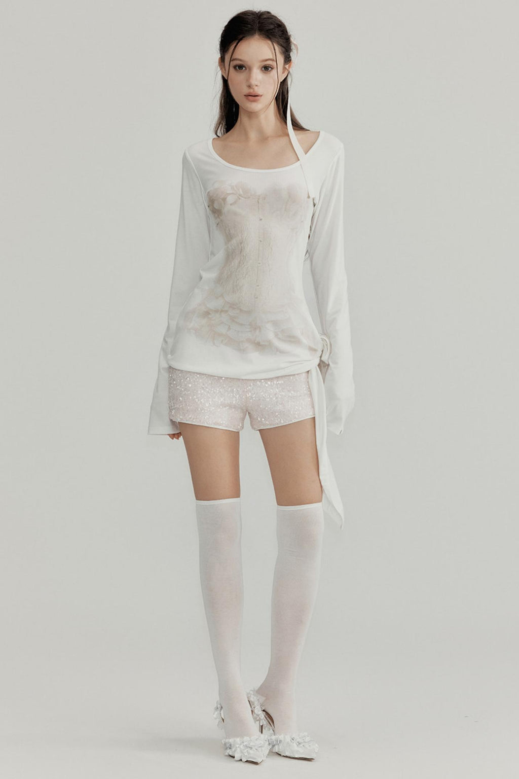 Sculptural Corset Lyocell Top