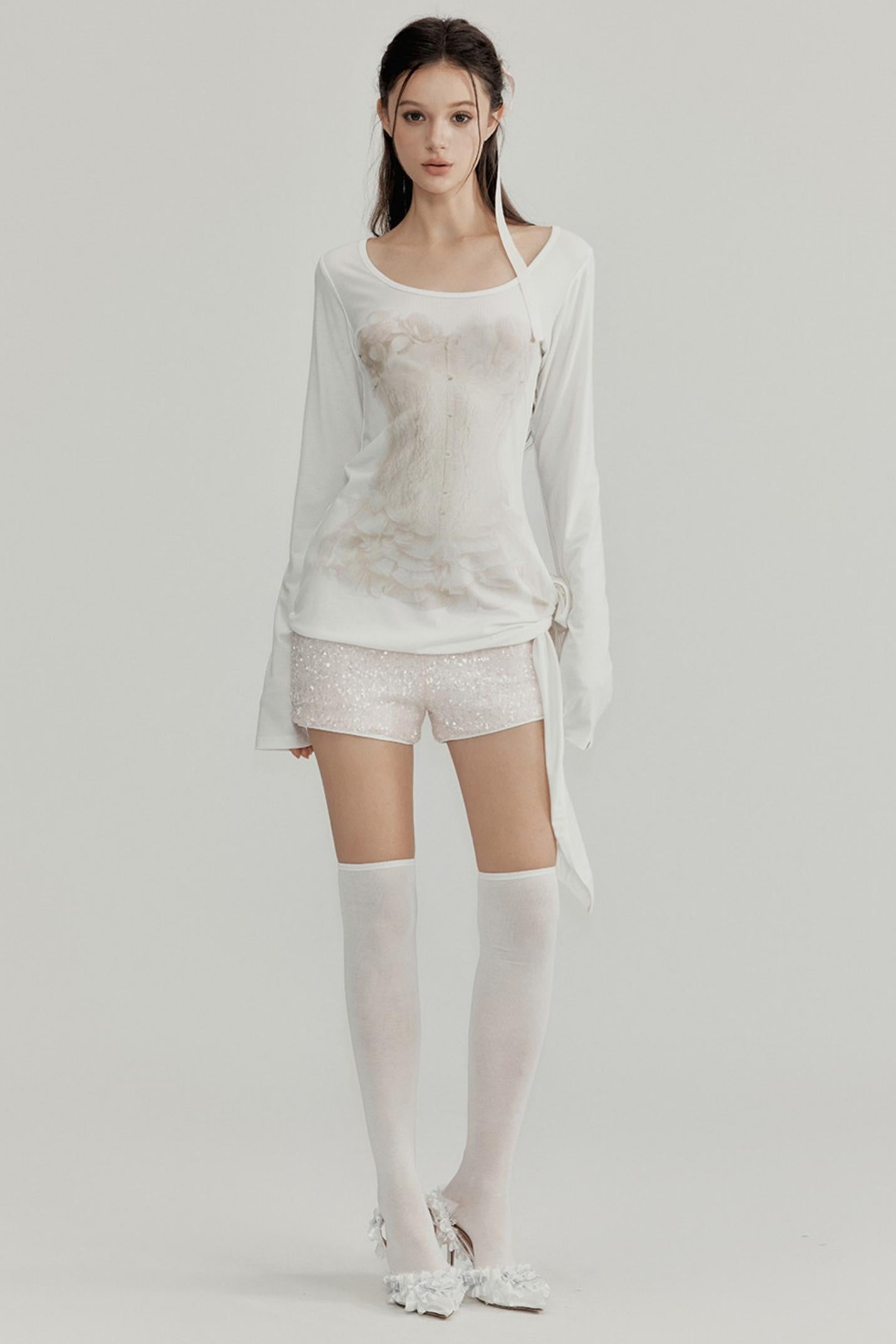 Sculptural Corset Lyocell Top