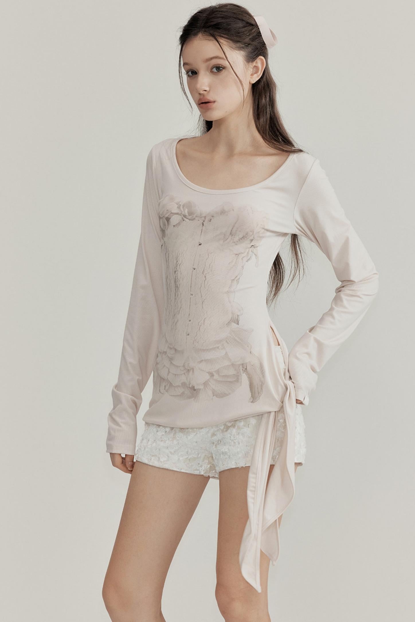 Sculptural Corset Lyocell Top