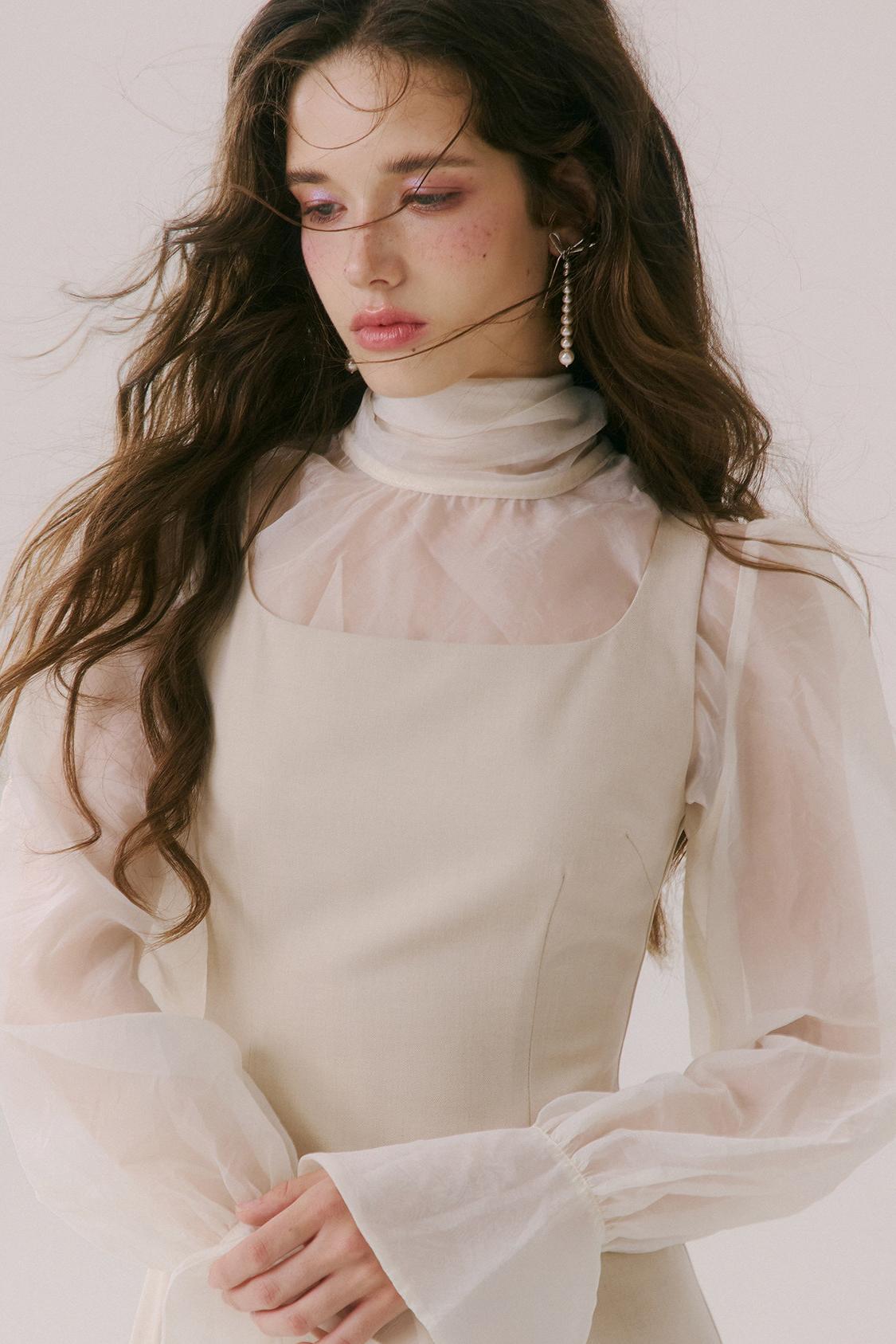 French Chanel-Style Ribbon Blouse