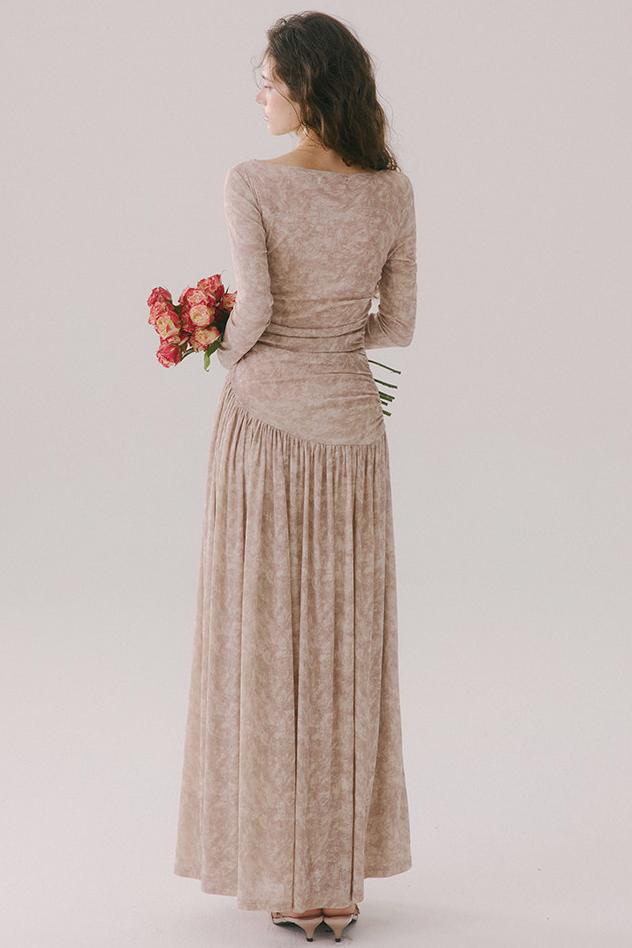 French Chanel-Style Knit Long Dress