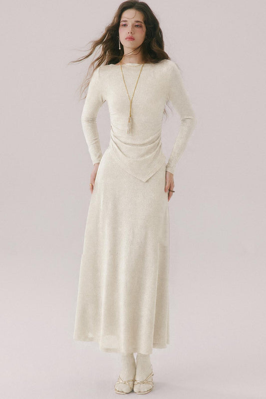Twilight Garden French Chanel-Style Knit Two-Piece Set