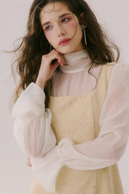 French Chanel-Style Ribbon Blouse