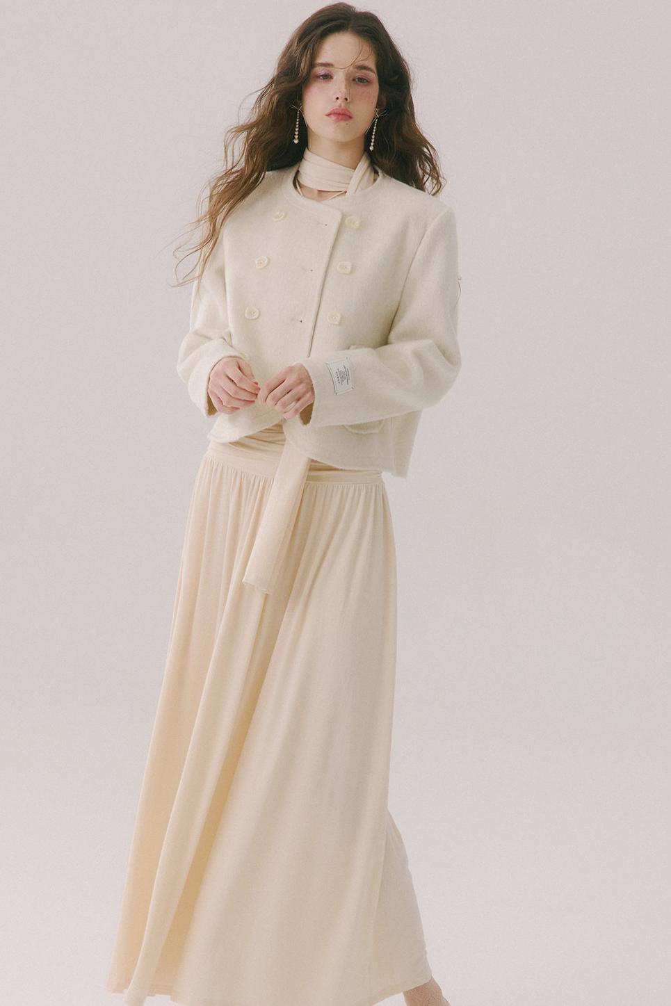 Castle Morning Light Lyocell French Knit Long Dress
