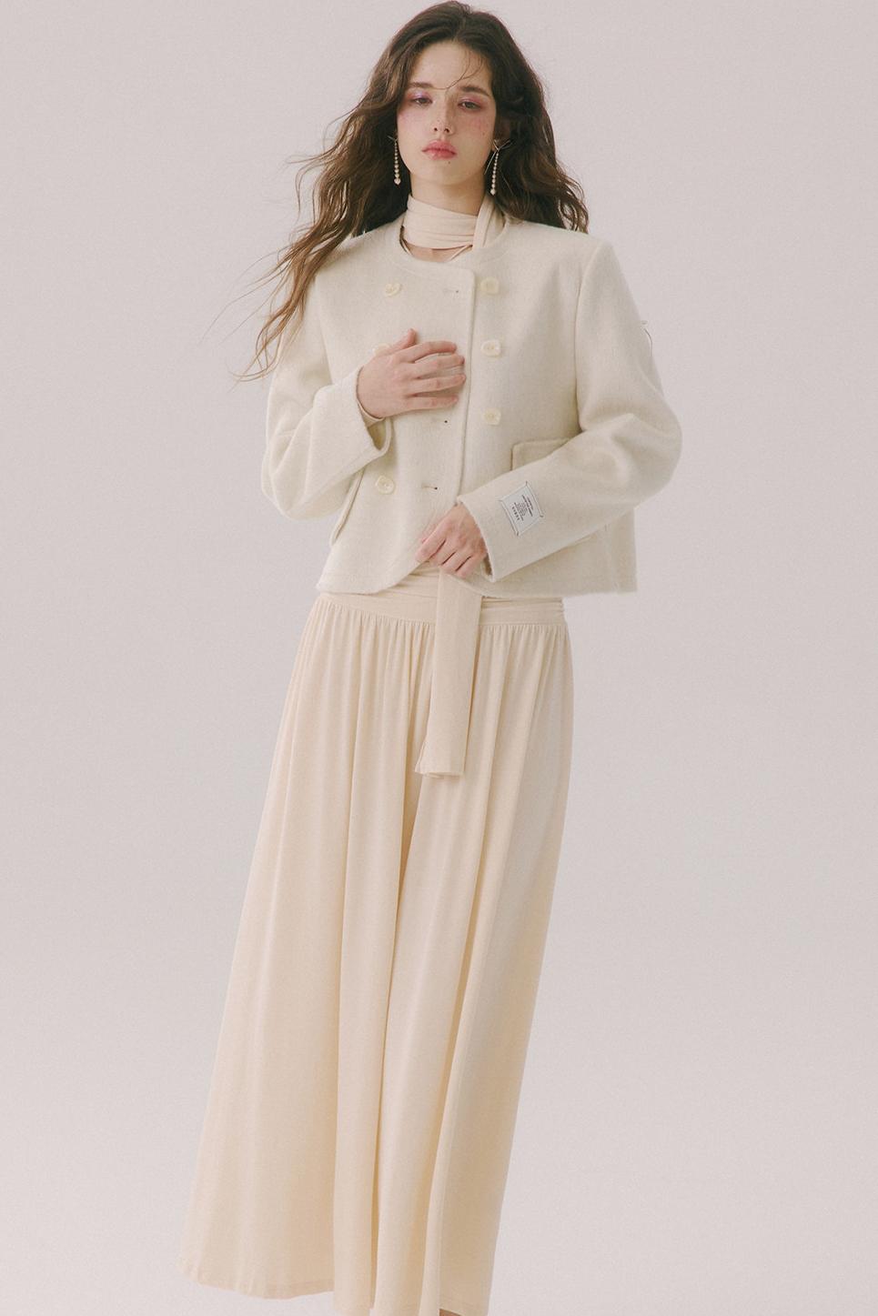 Castle Morning Light Lyocell French Knit Long Dress