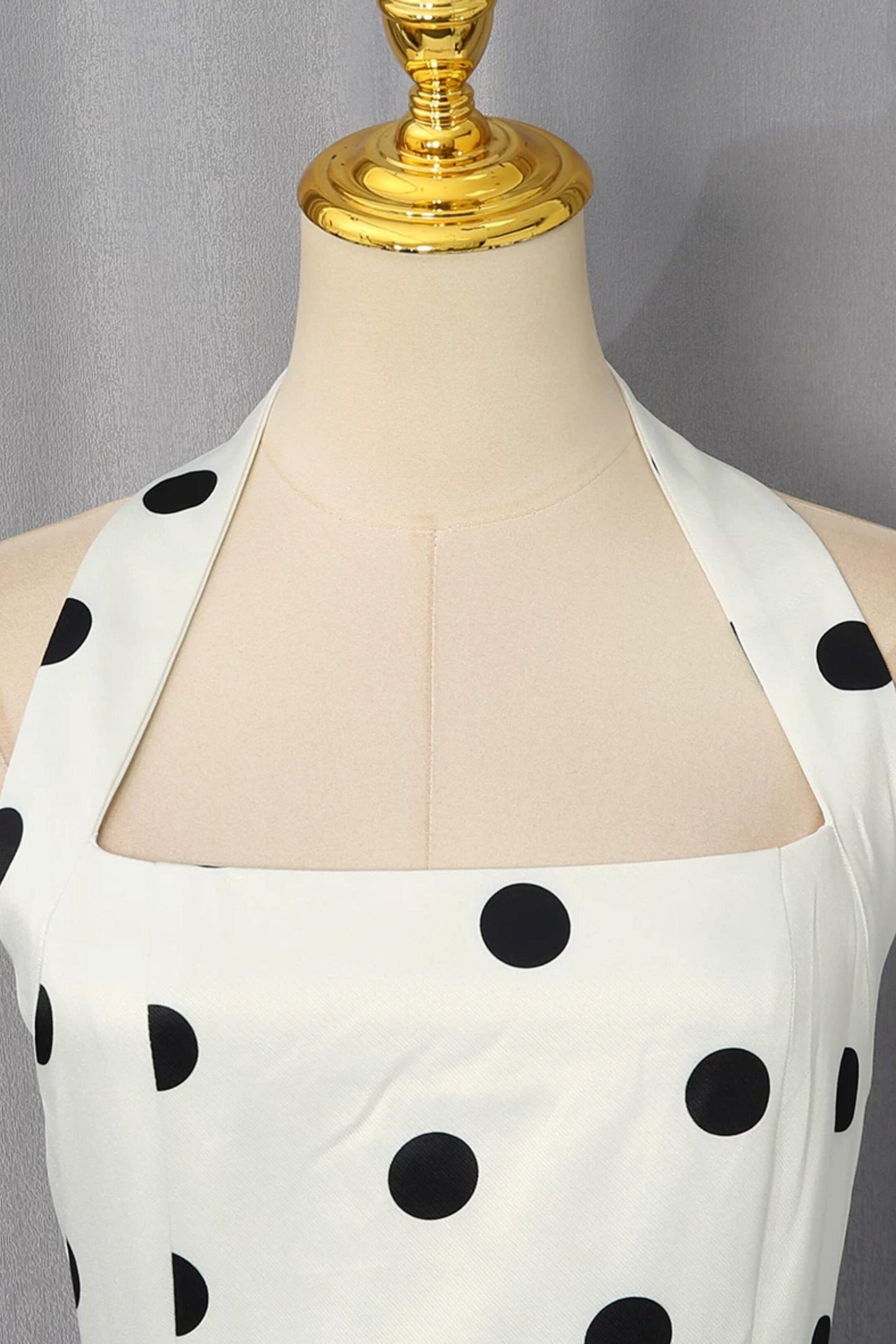 Vintage French Halter Polka Dot Fairy Dress