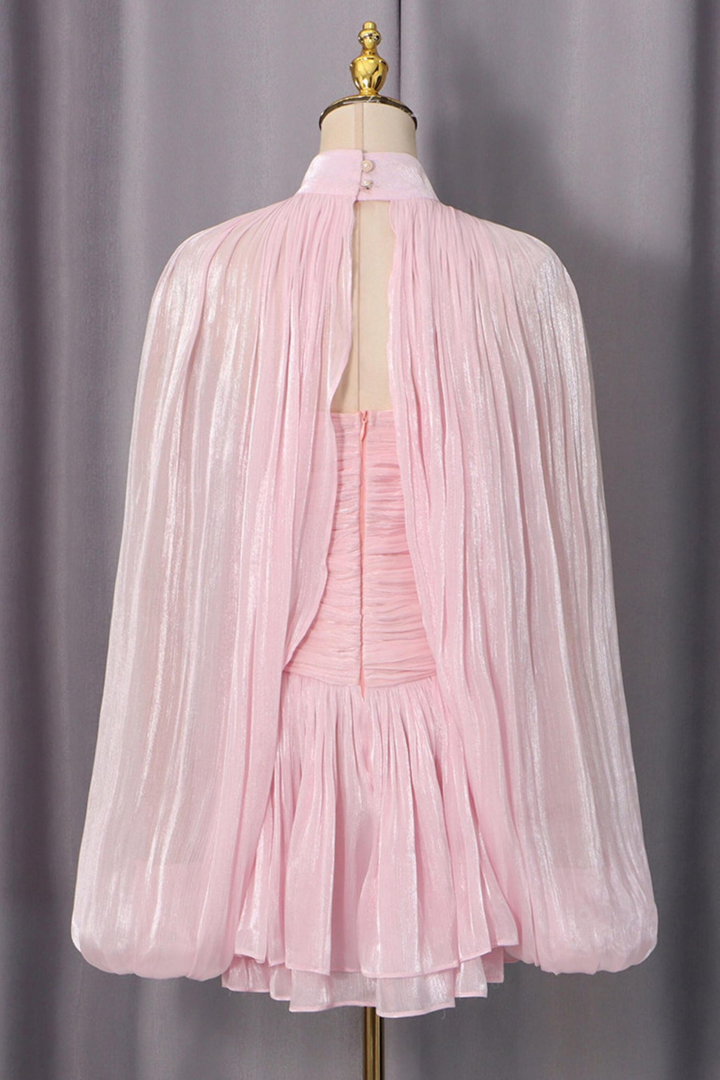 Niche Cape Cover-Up & Strapless Inner Dress Set