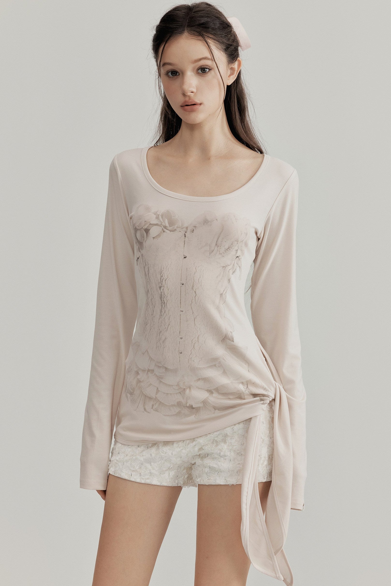 Sculptural Corset Lyocell Top