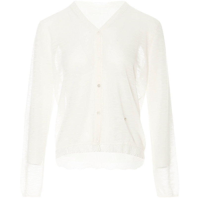 Elise French Vintage V-Neck Cardigan