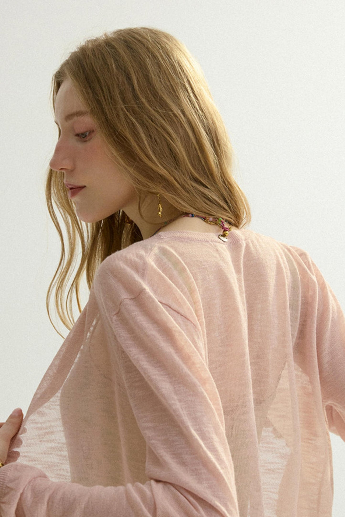 Elise French Vintage V-Neck Cardigan