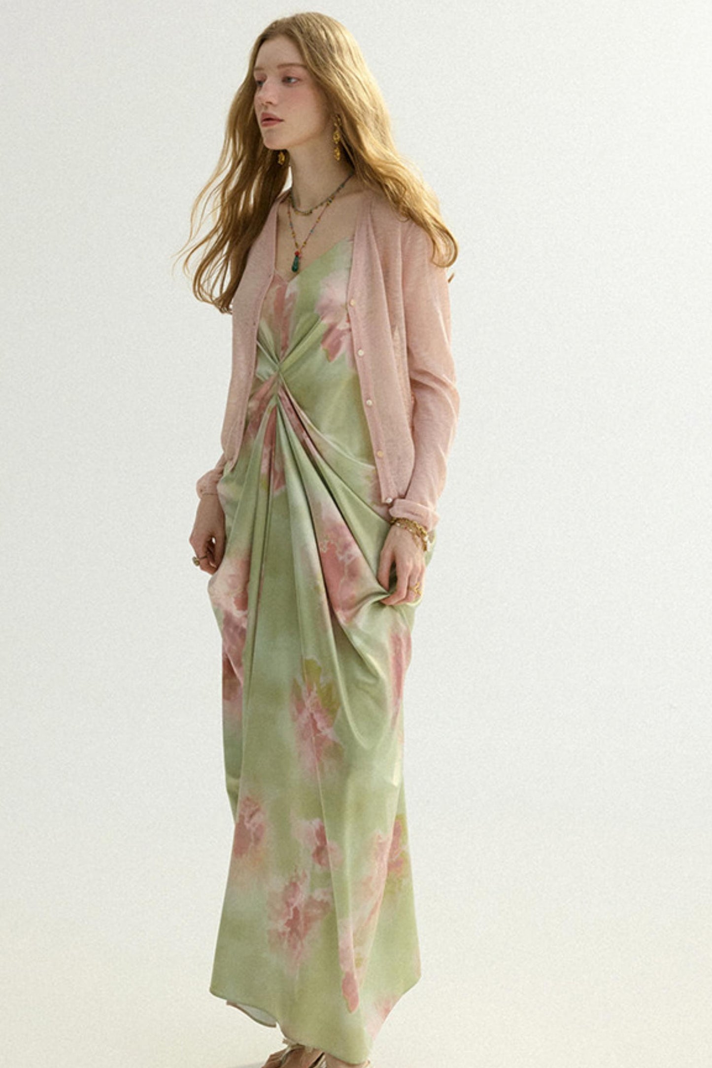 Elise French Vintage V-Neck Cardigan