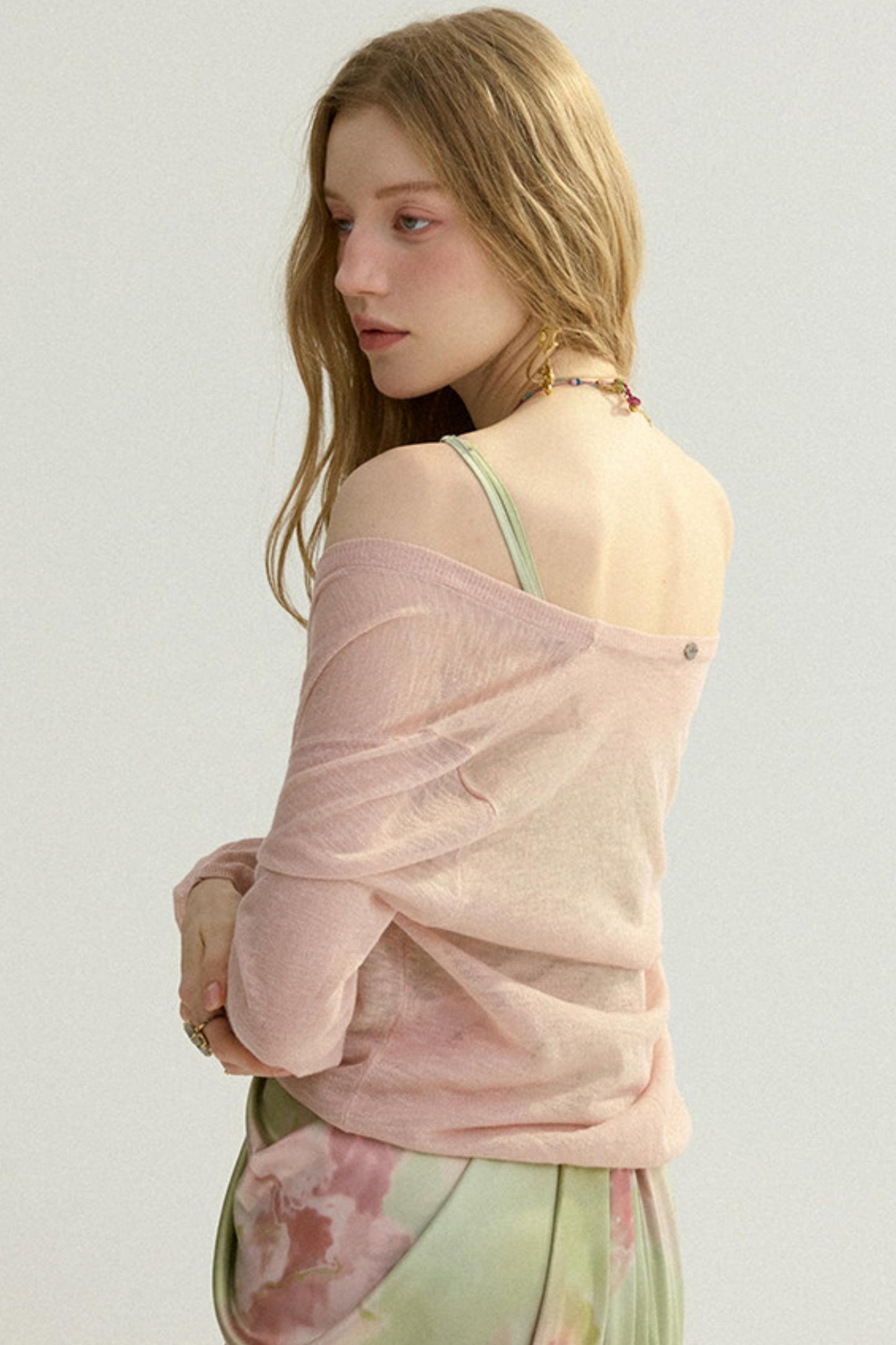 Elise French Vintage V-Neck Cardigan