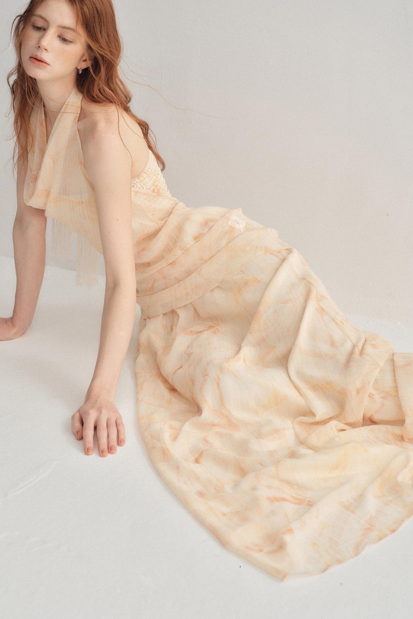 Aurelia French Resort Printed 3-Piece Halter Maxi Set