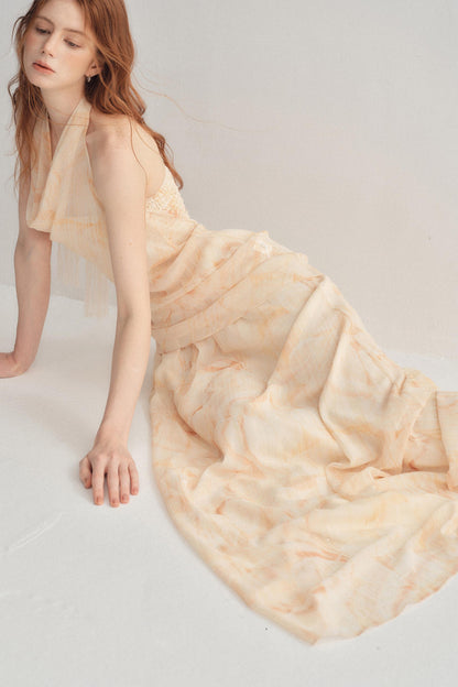 Aurelia French Resort Printed 3-Piece Halter Maxi Set