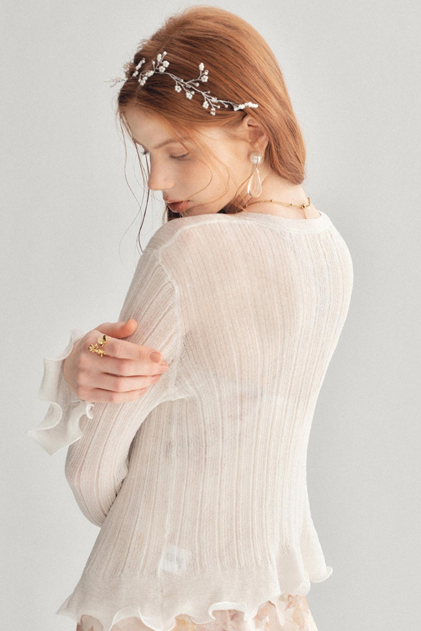 Lightweight V-Neck Knitted Sun Protection Cardigan Cover-Up