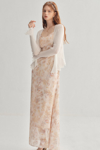 Lightweight V-Neck Knitted Sun Protection Cardigan Cover-Up