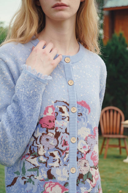 Vintage Soft Light Purple Knit Sweater