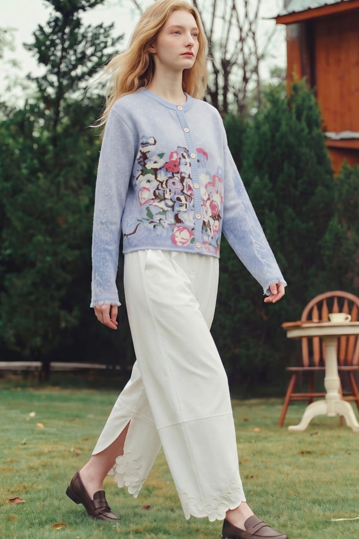 Vintage Soft Light Purple Knit Sweater
