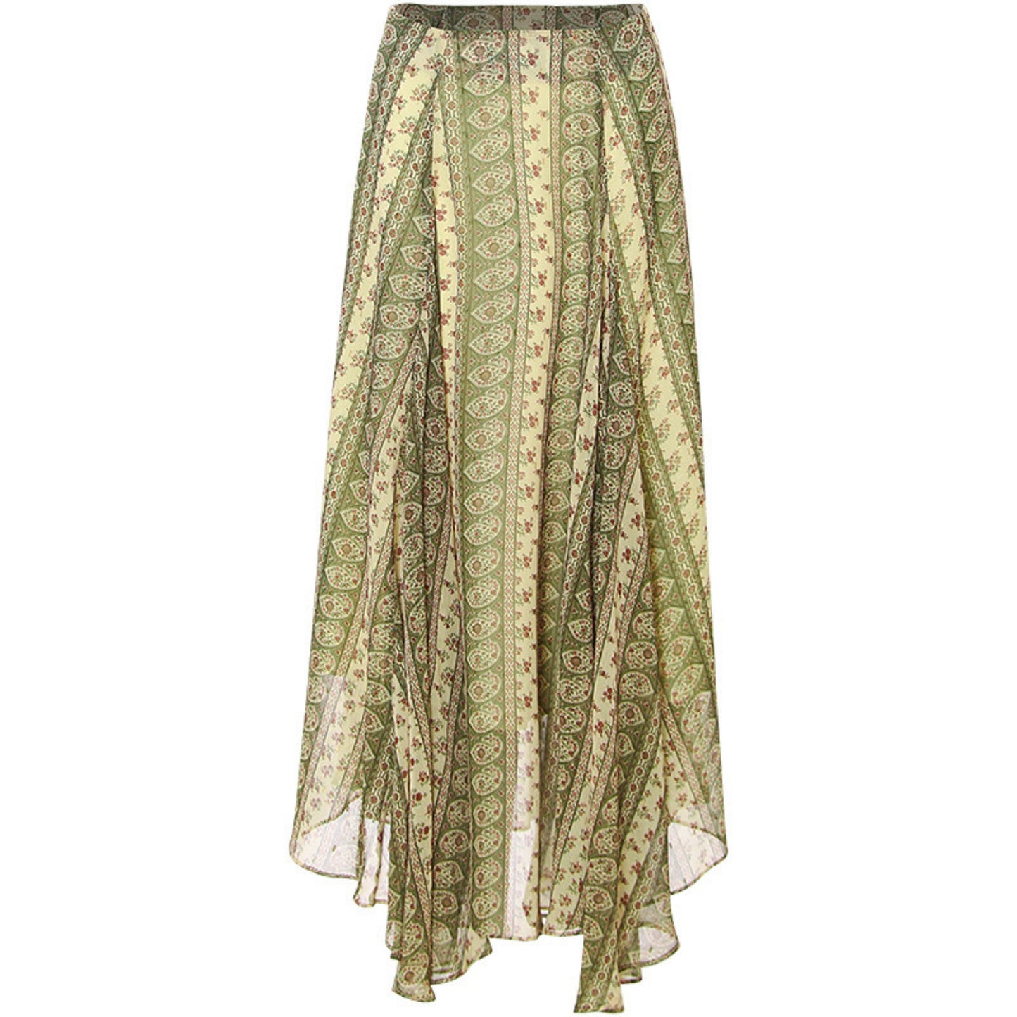 Colette French Retro 3-Piece Floral Maxi Skirt Set