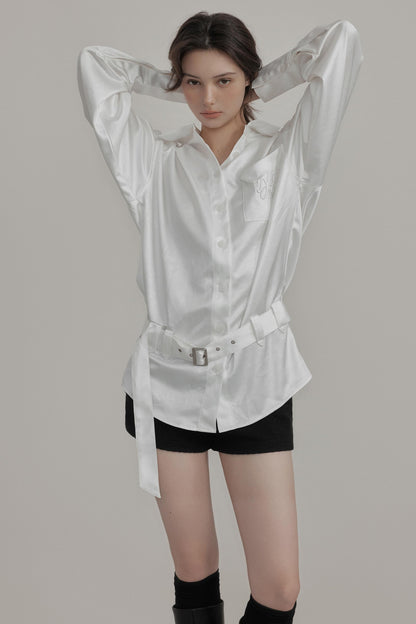 Plaid Low-Rise Fake Two-Piece Shorts